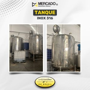 Tanque Inox 316 - 5000L (2 Unidades)