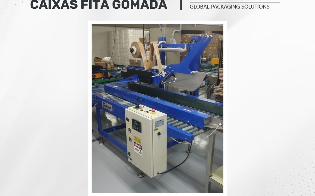Fechadora de Caixas com Fita Gomada