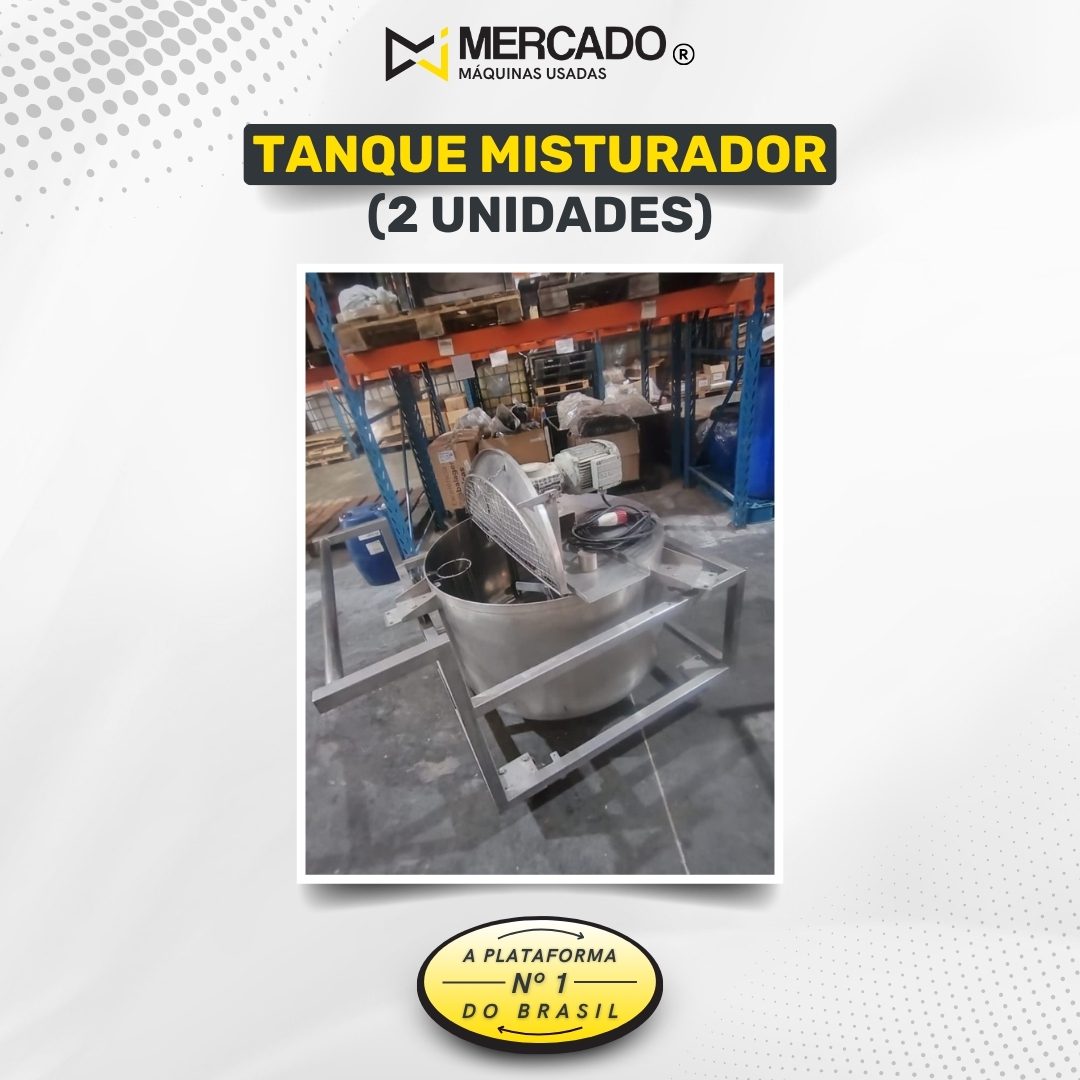 2 Unidades - Tanque Misturador em Inox 316 (Valor Unitario)